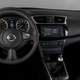 The interior of the 2017 Nissan Sentra, which may as well be the interior of a pitch-dark, empty room.